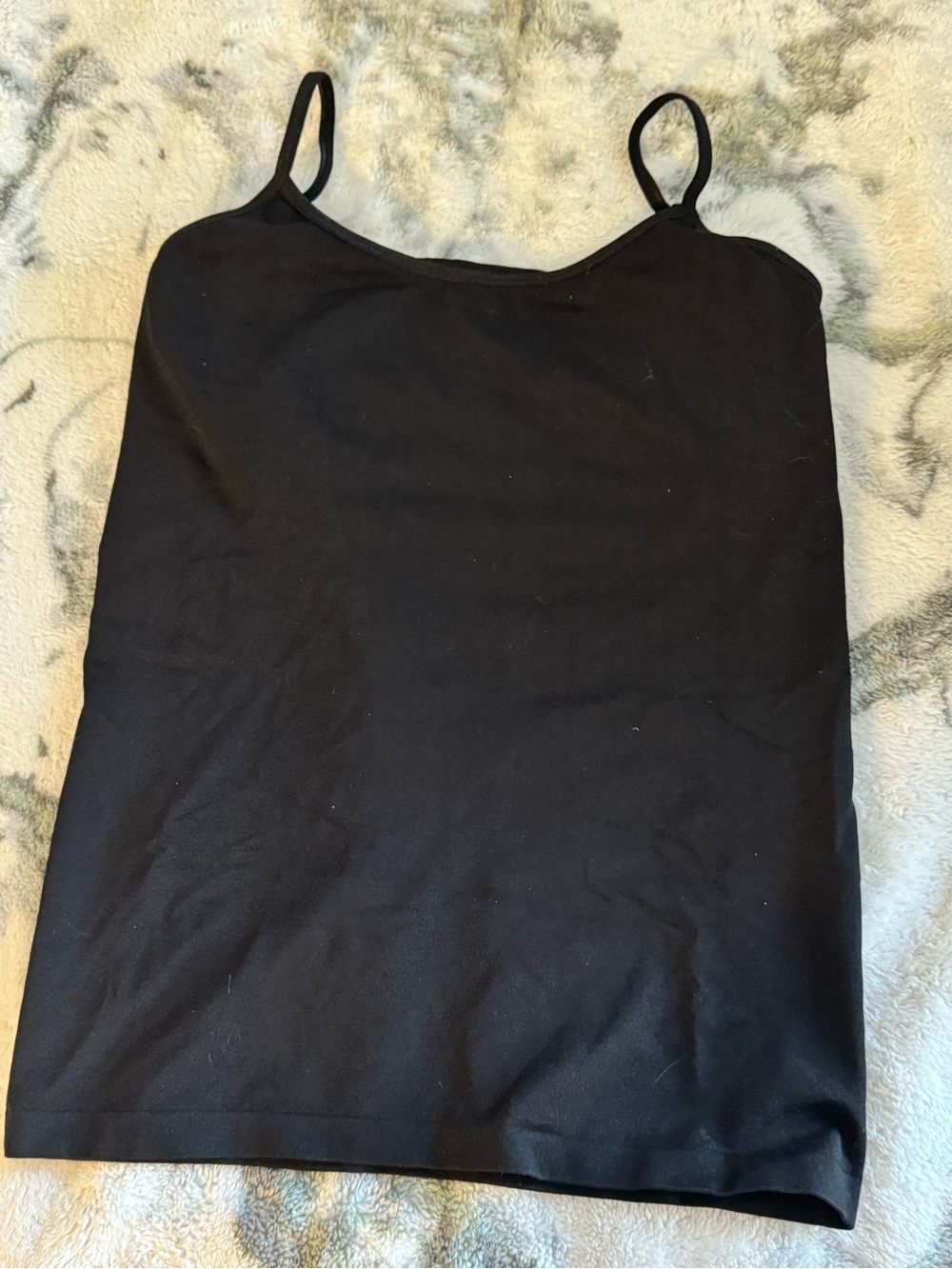 Black Fitted Cami Tank Top 🖤